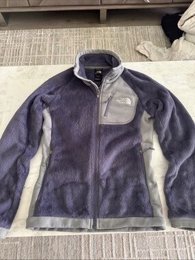 The North Face Lavender Purple and Light Gray Fleece Jacket